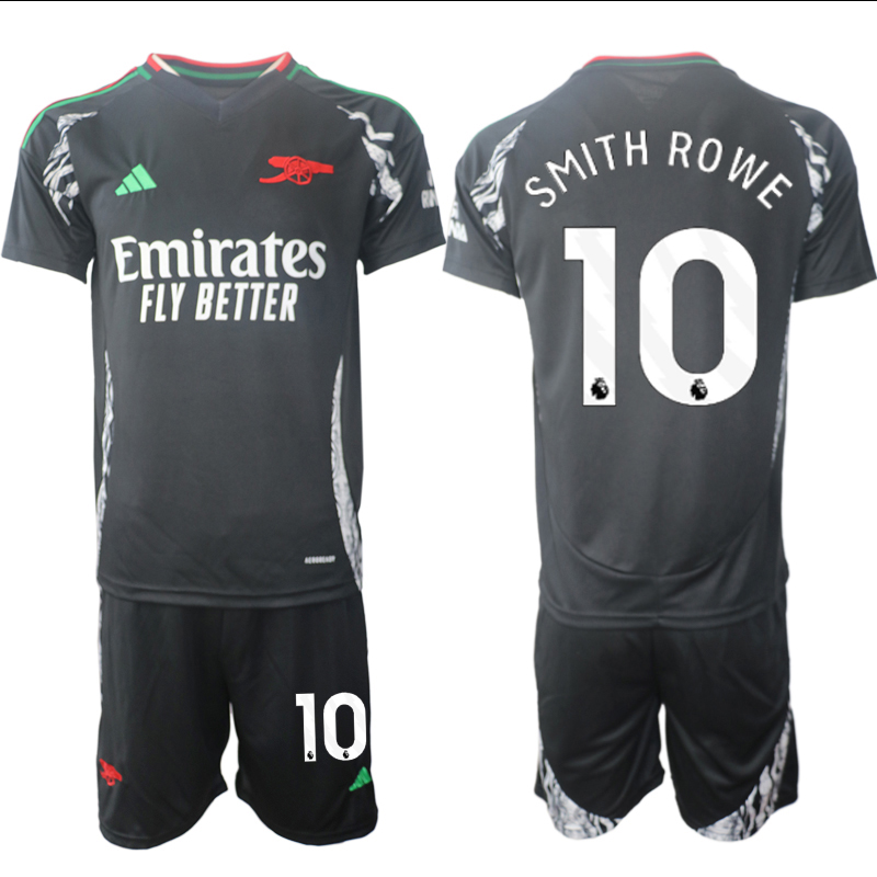 Men 2024-2025 Club Arsenal away Black 10 Soccer Jersey